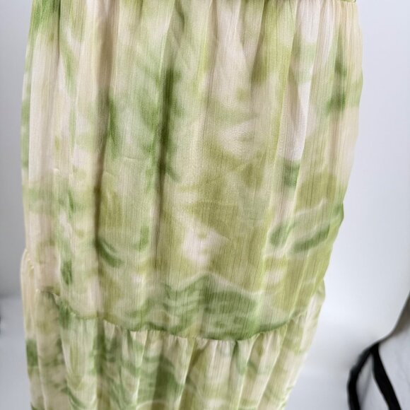 Line & Dot Green Tie-Dye Maxi Dress XS - Picture 7 of 10
